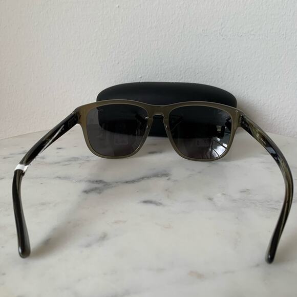 NWT Lanvin Brown Olive Sln 582 Wayfarer Sunglasses - Picture 8 of 13